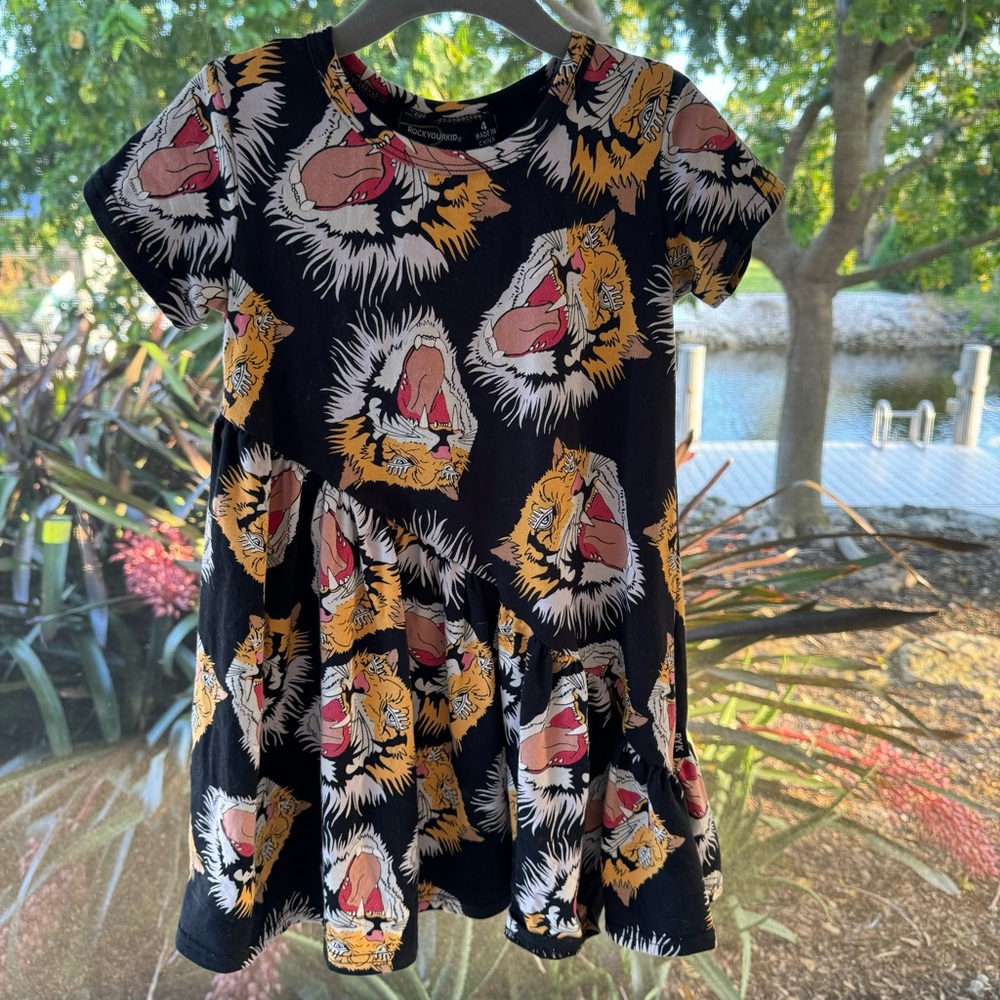 Rock Your Kid Tiger Dress 4T